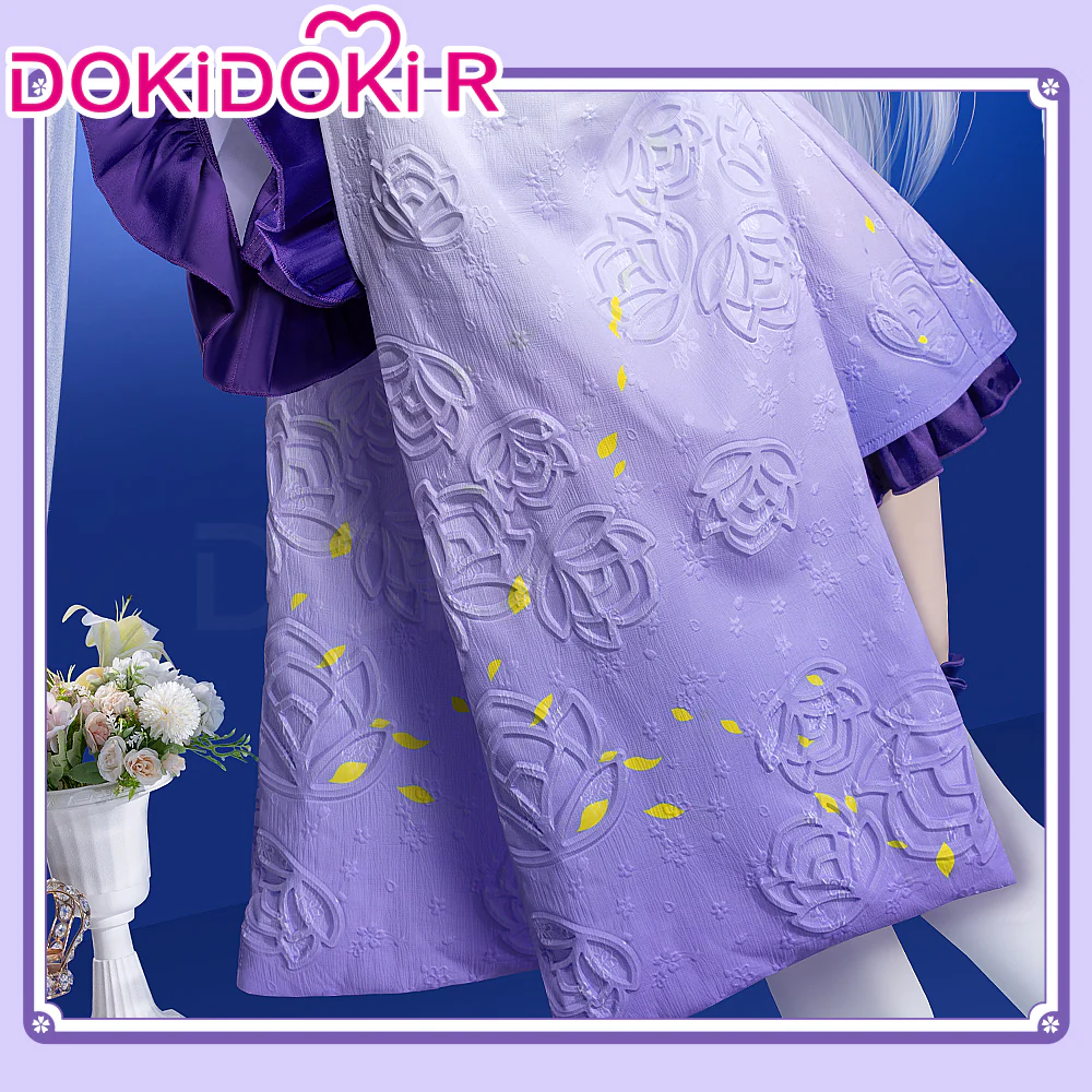 【Size S-2XL】DokiDoki-R Anime Cosplay Costume Purple Battle Suit - Image 5