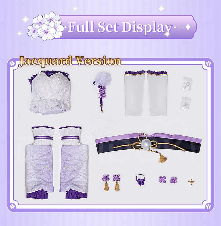 【Size S-2XL】DokiDoki-R Anime Cosplay Costume Purple Battle Suit - Image 7