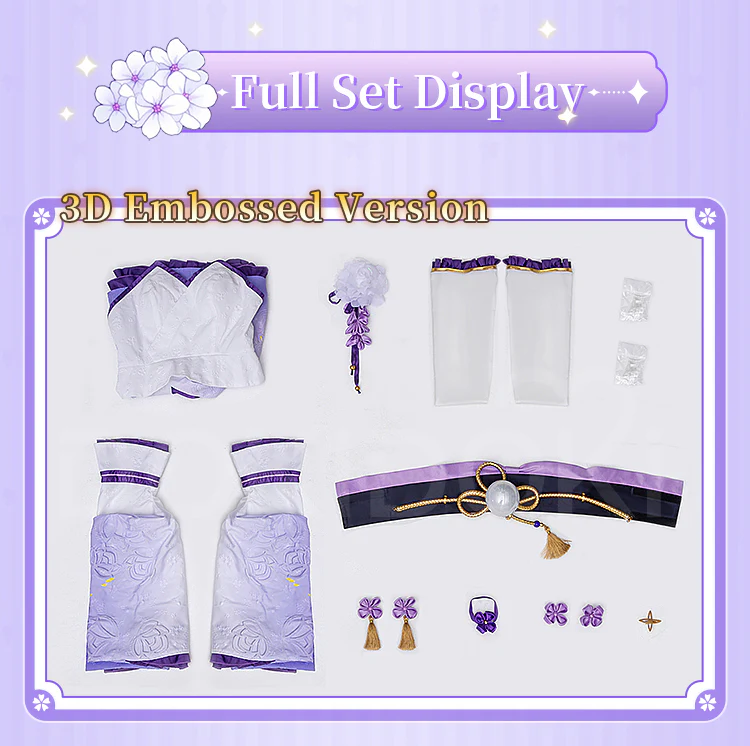 【Size S-2XL】DokiDoki-R Anime Cosplay Costume Purple Battle Suit - Image 8
