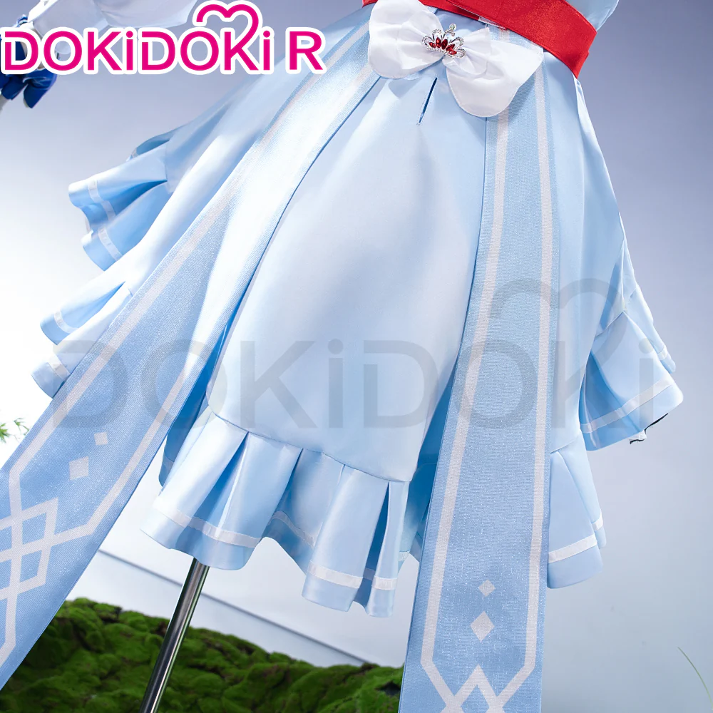 【Size S-2XL】DokiDoki-R Anime Cosplay Costume Summer Outfit Blue Dress Cute - Image 3
