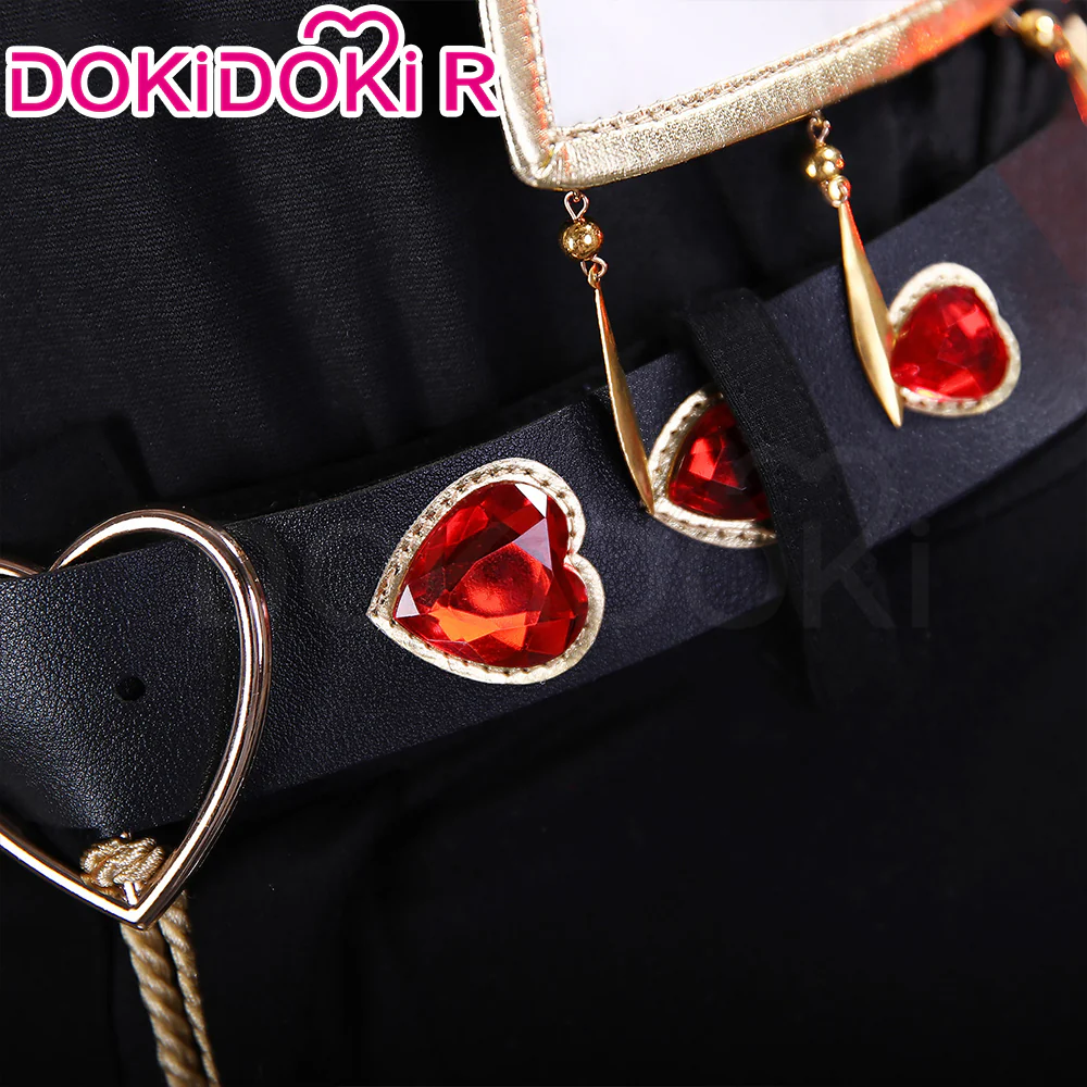 【Size S-2XL】DokiDoki-R Anime Cosplay White Red Heart Costume Valentine’s Day Suit - Image 4