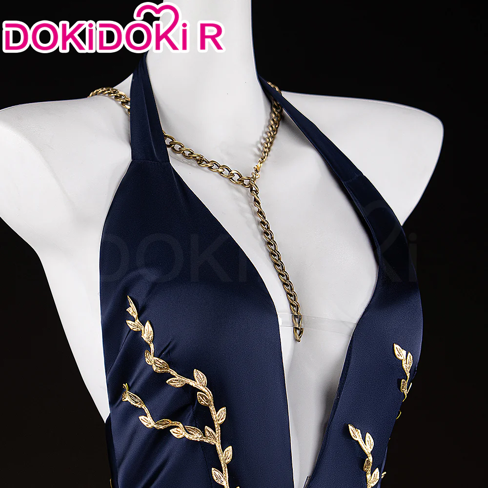 【Ready For Ship】【Size S-2XL】DokiDoki-R Game Cosplay Costume Blue Dress - Image 10