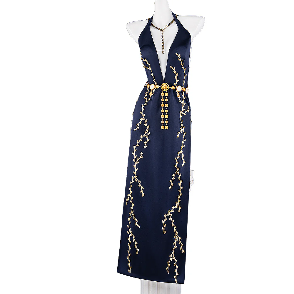 【Ready For Ship】【Size S-2XL】DokiDoki-R Game Cosplay Costume Blue Dress - Image 11