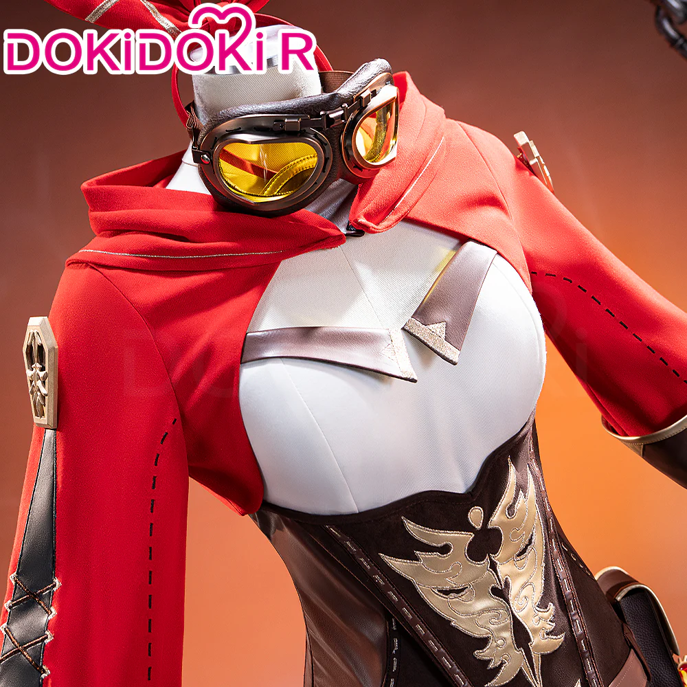 【Size S-2XL】DokiDoki-R Game Genshin Impact Cosplay Amber Costume - Image 3