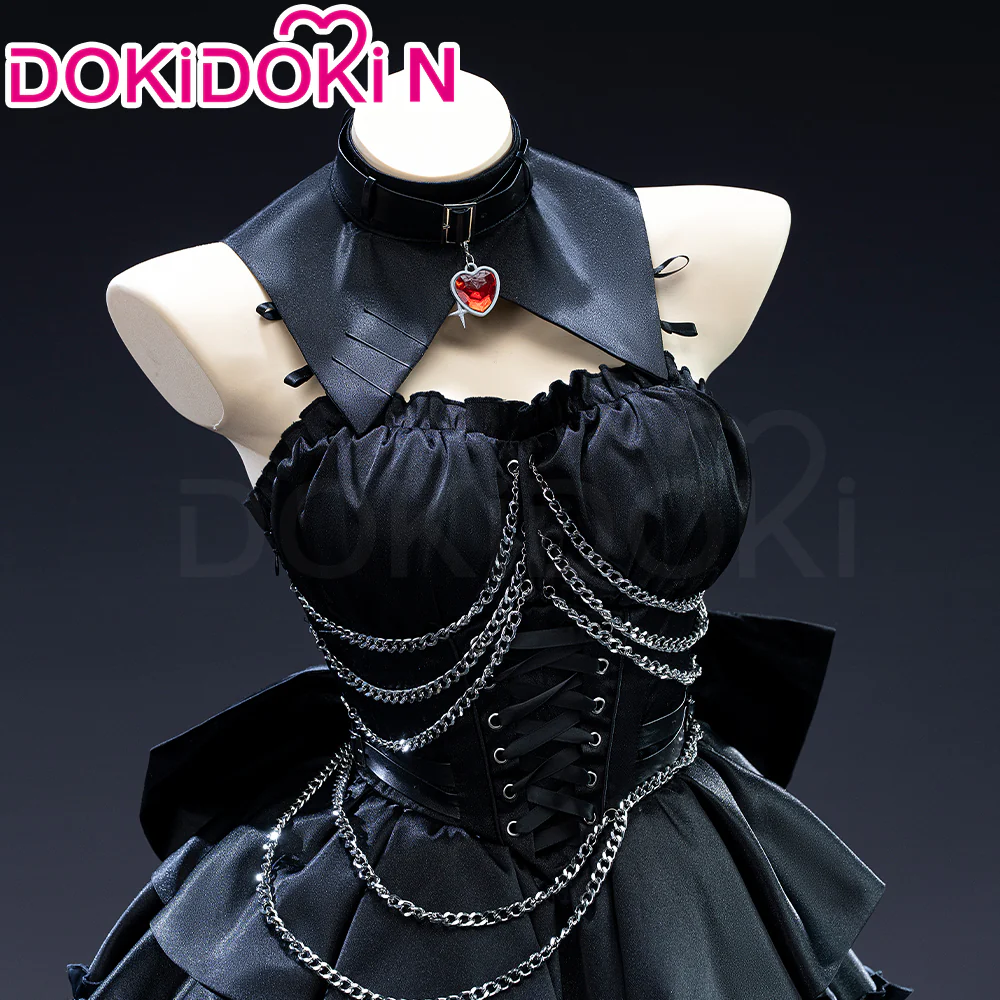 【Size S-2XL】DokiDoki-N Game NEEDY GIRL OVERDOSE Cosplay Ame Chan Costume Devil Suit Cute Dress Amechan - Image 4