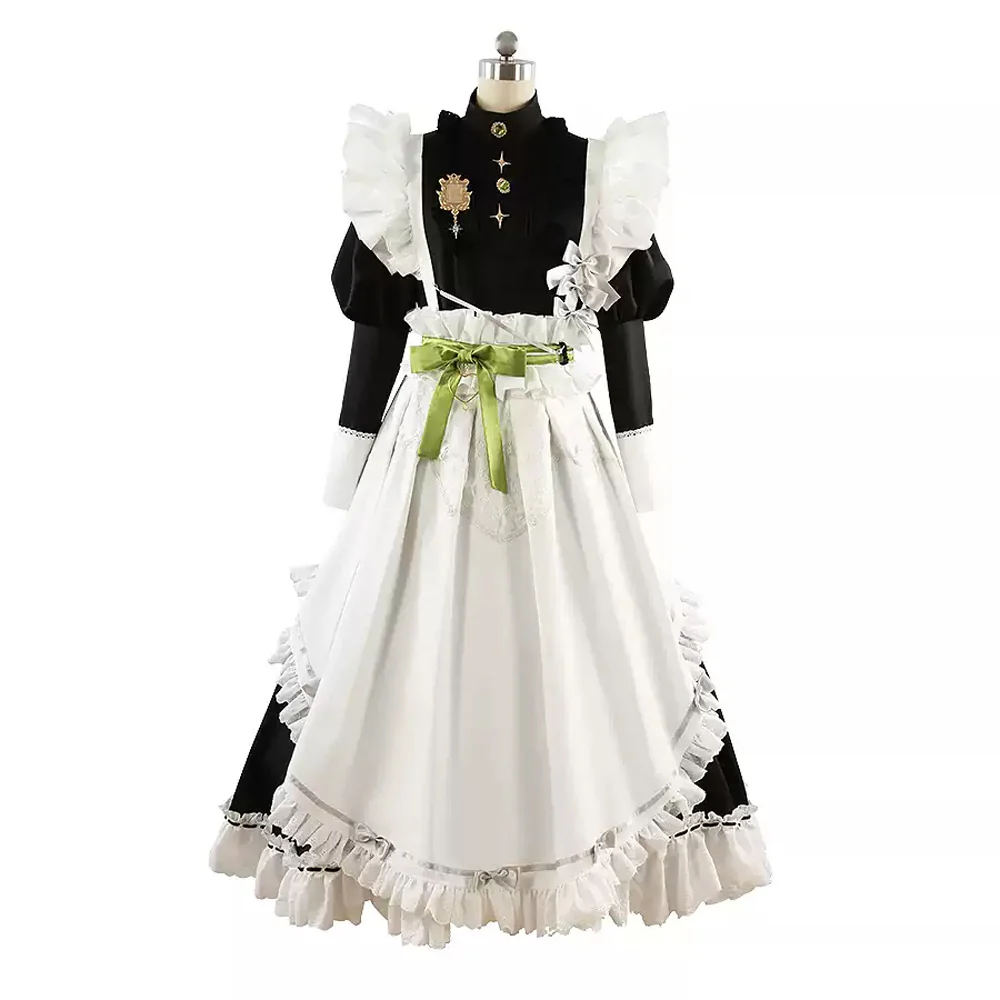 【Size XS-2XL】DokiDoki-R Game Nu: Carnival Cosplay Olivine Costume Maid - Image 5