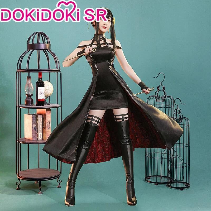 【Ready For Ship】【Size S-2XL】DokiDoki-SR Anime Cosplay Cosplay Halloween Costume Black - Image 3