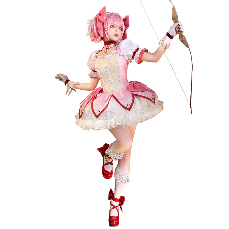 【Ready For Ship】【Size S-2XL】DokiDoki-SR Anime Cosplay Costume Pink Battle Dress Cute - Image 5