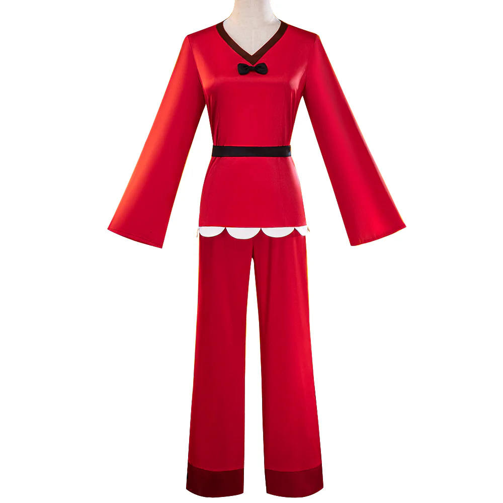 【Ready For Ship】【Last Batch】【Size S-3XL】DokiDoki-R Anime Hell Hotel Cosplay Costume Red Pajamas Nightdress - Image 5