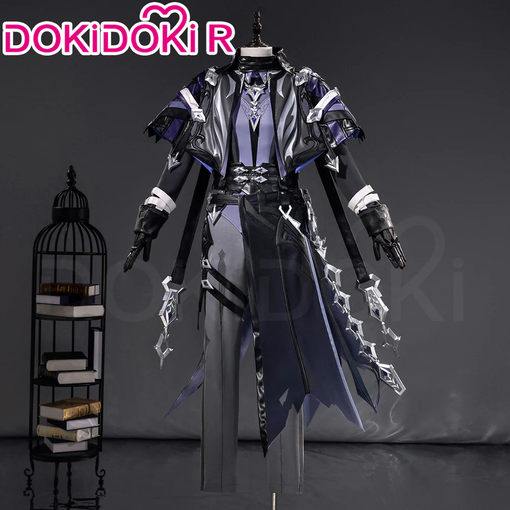 【Size S-2XL】DokiDoki-R Game Genshin Impact Cosplay Flins Costume Song of the Welkin Moon Kyryll Chudomirovich Flins Nod Krai - Image 2