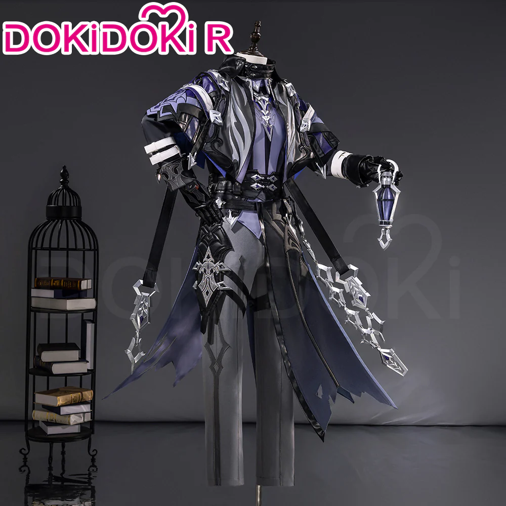 【Size S-2XL】DokiDoki-R Game Genshin Impact Cosplay Flins Costume Song of the Welkin Moon Kyryll Chudomirovich Flins Nod Krai - Image 3