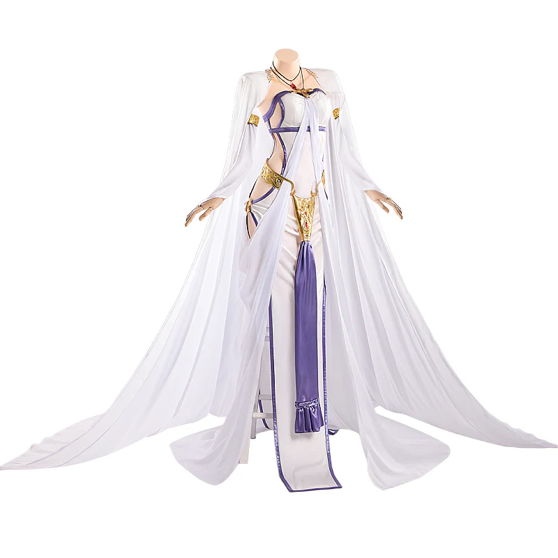 【Size S-2XL】DokiDoki-R Anime Manga Cosplay Nun Costume White Long Dress - Image 5