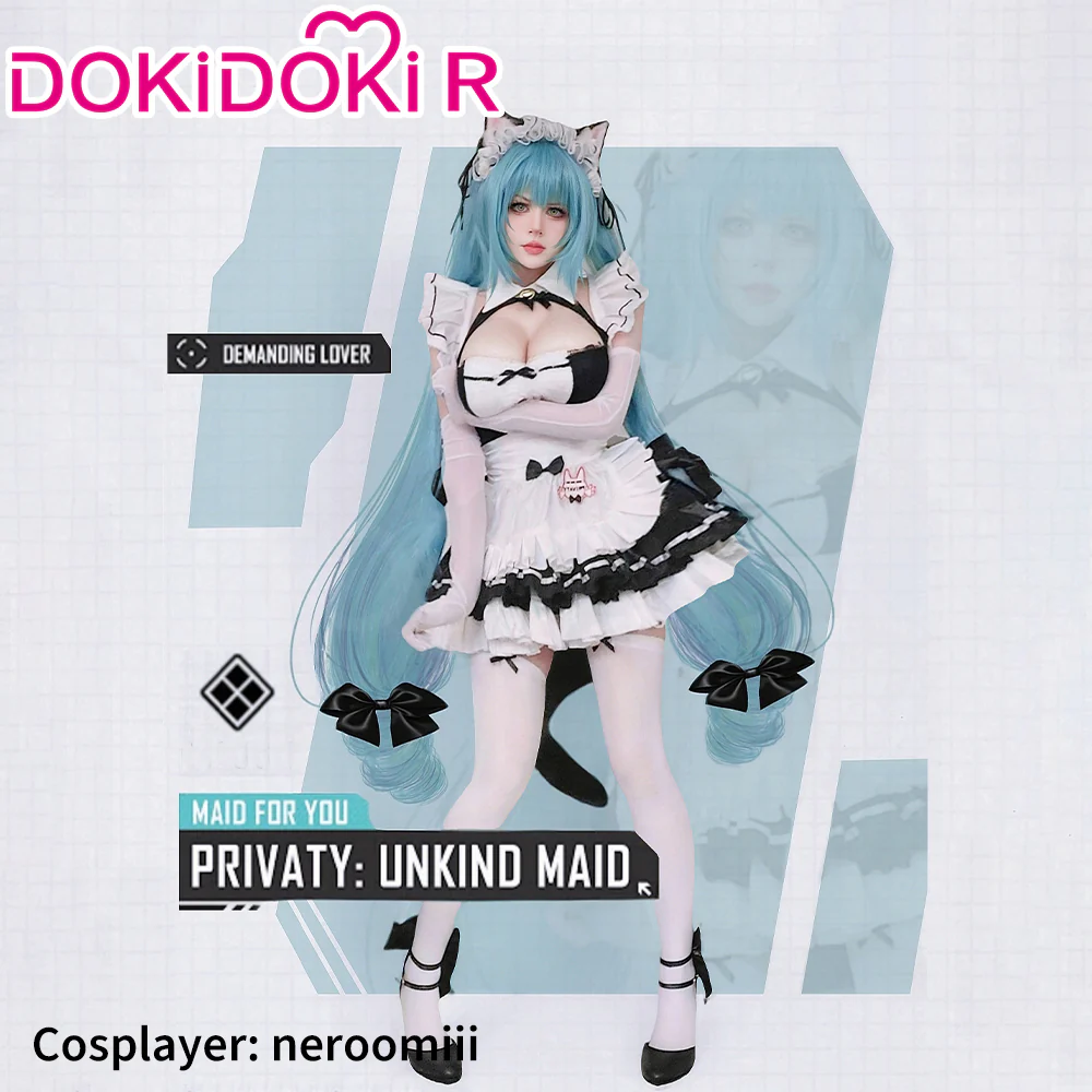 【Partially Ready For Ship】DokiDoki-R Game Cosplay Costume Fighting Maid