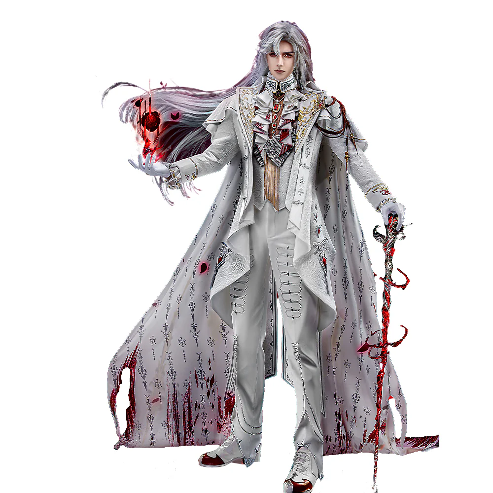 【Size XS-2XL】DokiDoki-R Game Love And Deepspace Cosplay Sylus Crimson Departure Costume  Crimson Rapture Crimson Feast Silverwing Fiend - Image 5