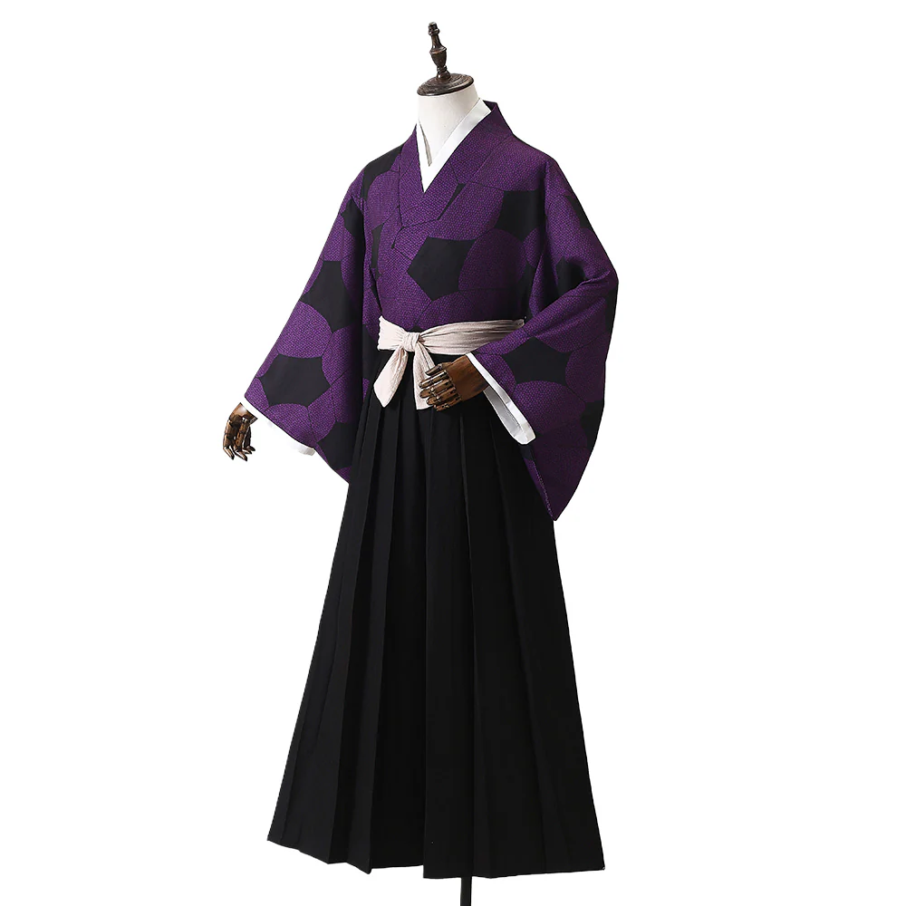 【Size XS-2XL】DokiDoki-R Anime Cosplay Costume Black Purple Costume - Image 6