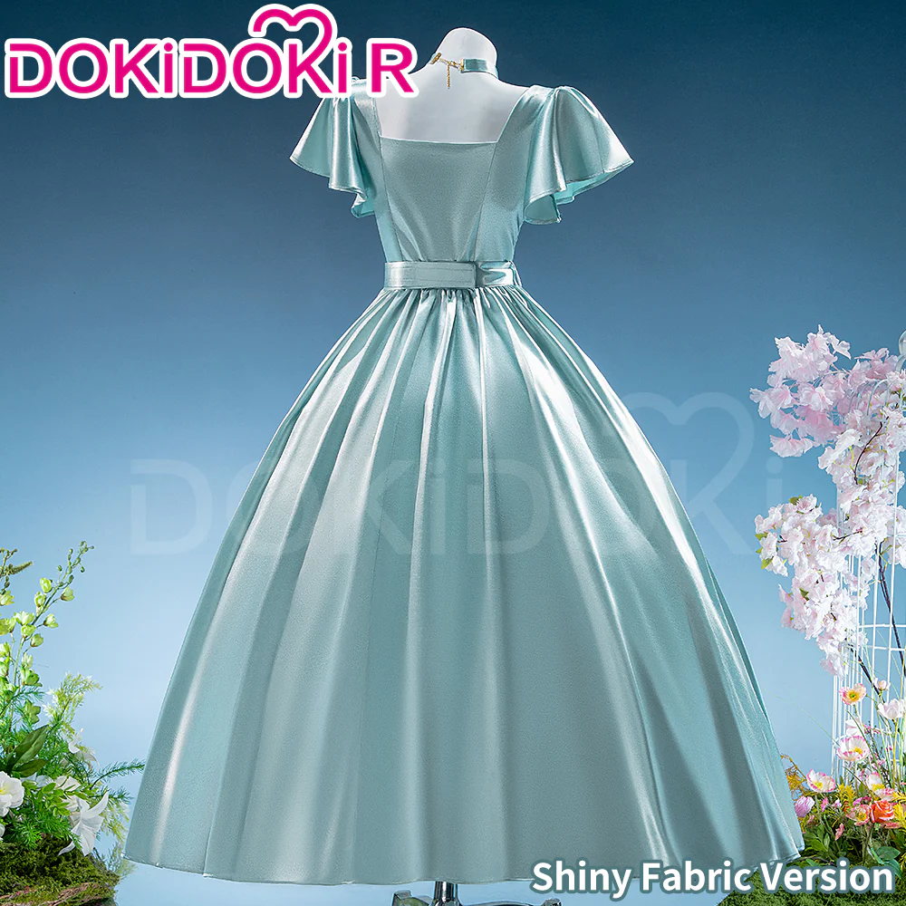 【Size XS-2XL】DokiDoki-R Anime Cosplay Friiereen Costume Shiny / Matte Mint Green Dress - Image 3