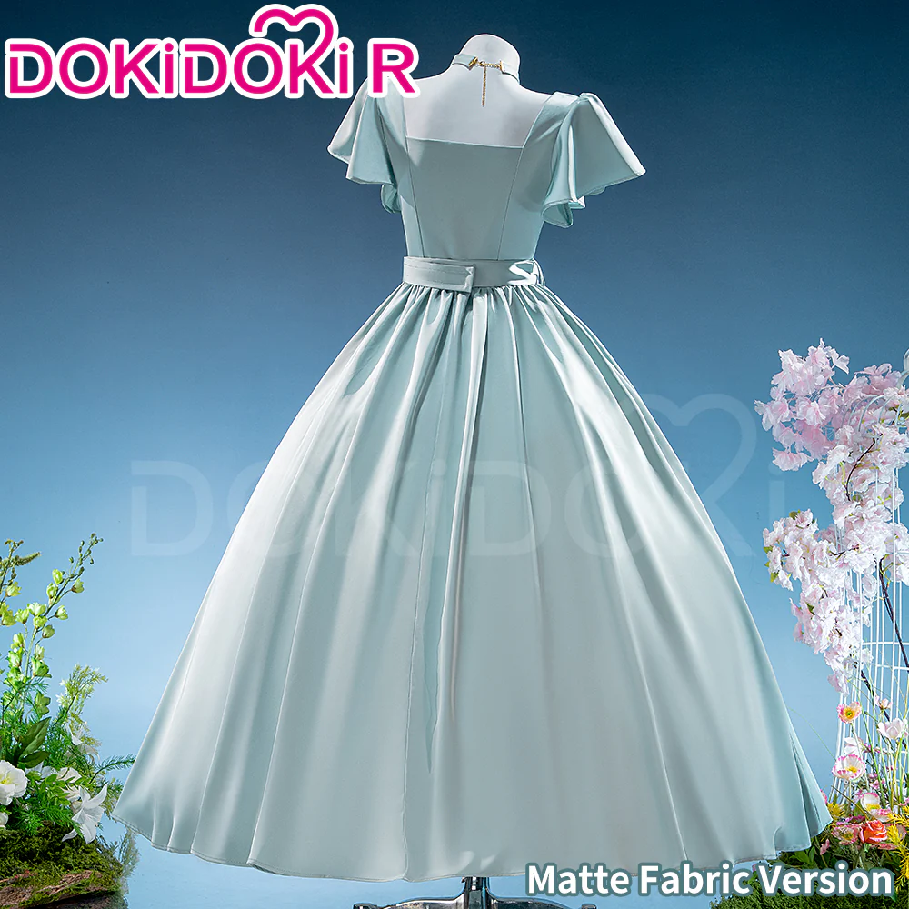 【Size XS-2XL】DokiDoki-R Anime Cosplay Friiereen Costume Shiny / Matte Mint Green Dress - Image 7