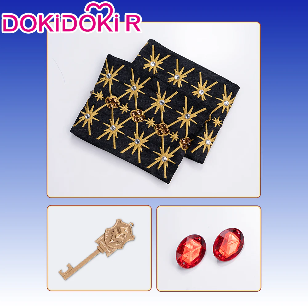 【Size XS-2XL】Dokidoki-R Game Cosplay Black Suit Costume 5th Anniversary - Image 7