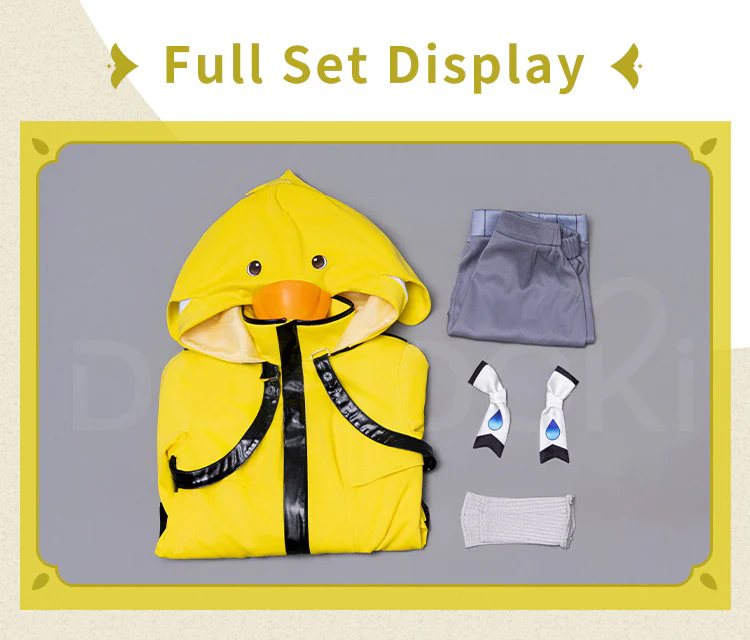 【Size XS-2XL】DokiDoki-R Game Genshin Impact Cosplay Weather Waddler Costume / Shoes Miliastra Wonderland Raincoat - Image 6