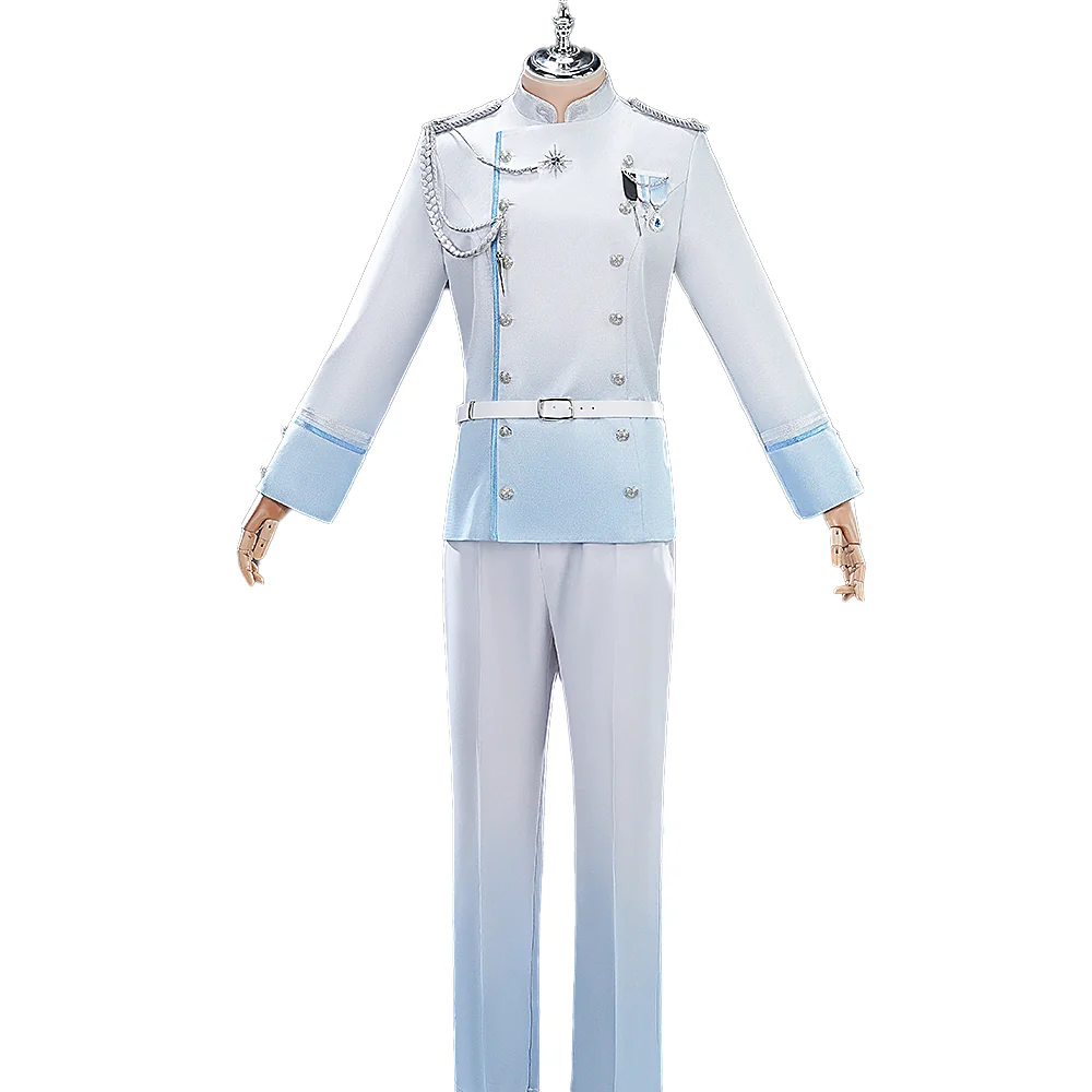 【Size XS-2XL】DokiDoki-R Virtual Idol PLAVE Cosplay Yejun Costume White Military Uniform Stage Outfit Nam Yejun - Image 5