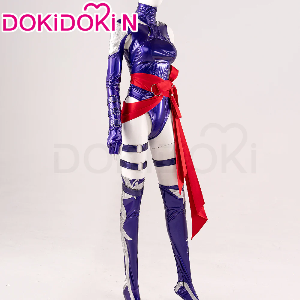 【In Stock】【Size XS-3XL】Dokidoki-N Game Cosplay Costume Women  Purple Costume - Image 2