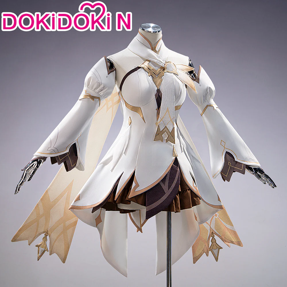【Size XS-3XL】DokiDoki-N Game Genshin Impact Cosplay Traveler Lumine Costume Ying As Heaven and Earth Are Made Anew