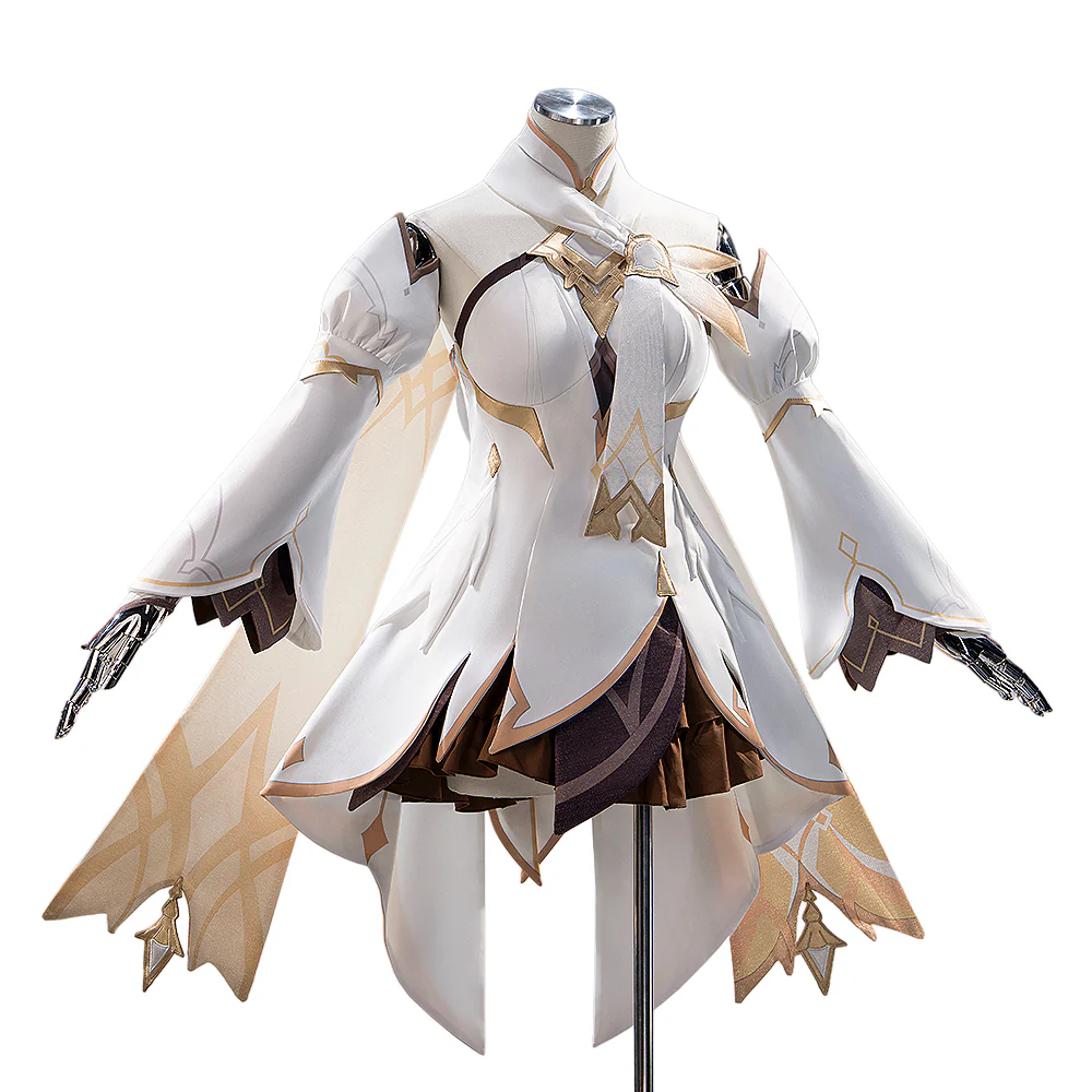 【Size XS-3XL】DokiDoki-N Game Genshin Impact Cosplay Traveler Lumine Costume Ying As Heaven and Earth Are Made Anew - Image 5