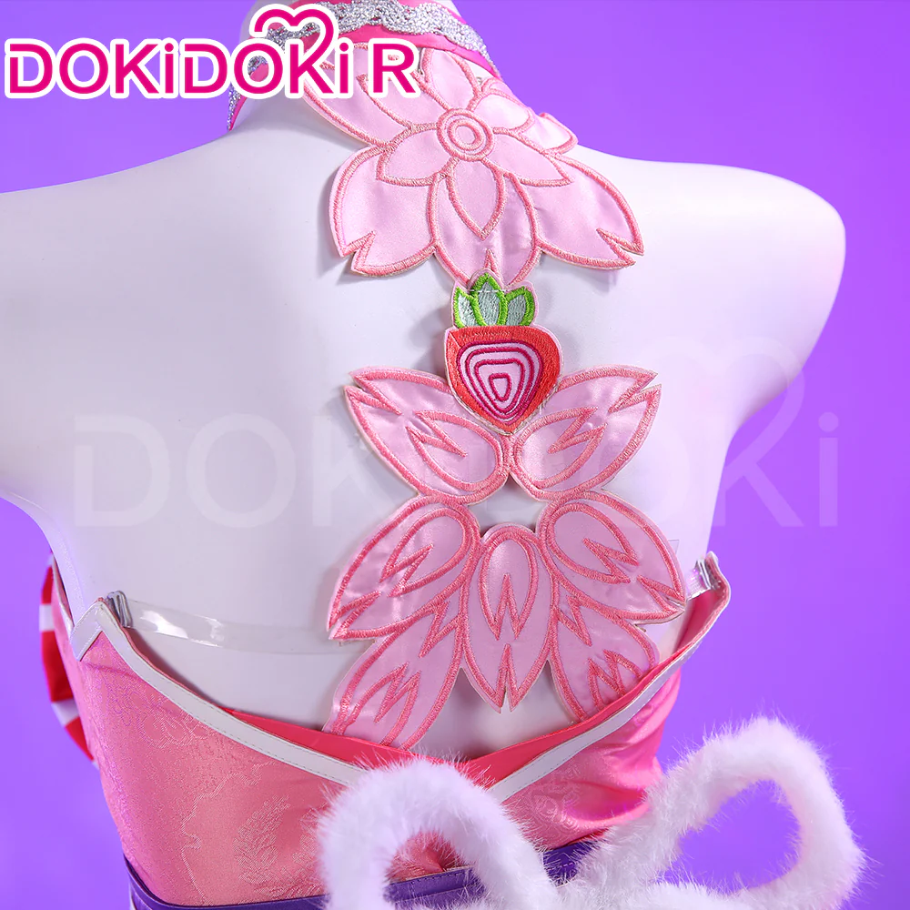 【Size XS-3XL】DokiDoki-R Cosplay Strawberry Costume Pink Dress Daring Daifuku - Image 3