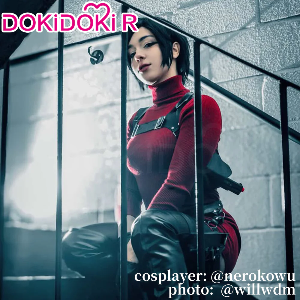 【Partially Ready For Ship】【Size XS-3XL】DokiDoki-R Game Cosplay Costume Burgundy Sweater - Image 2