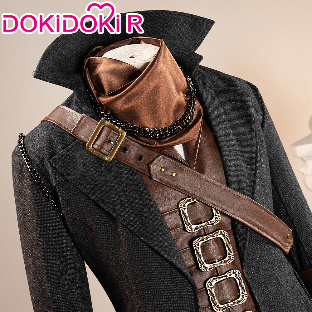 【Size XS-3XL】DokiDoki-R Game Cosplay Costume Black Hunter Suit - Image 4