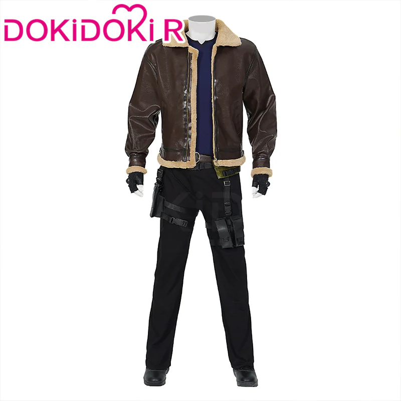 【Size XS-3XL】DokiDoki-R Game Cosplay Leather Jacket Combat Costume