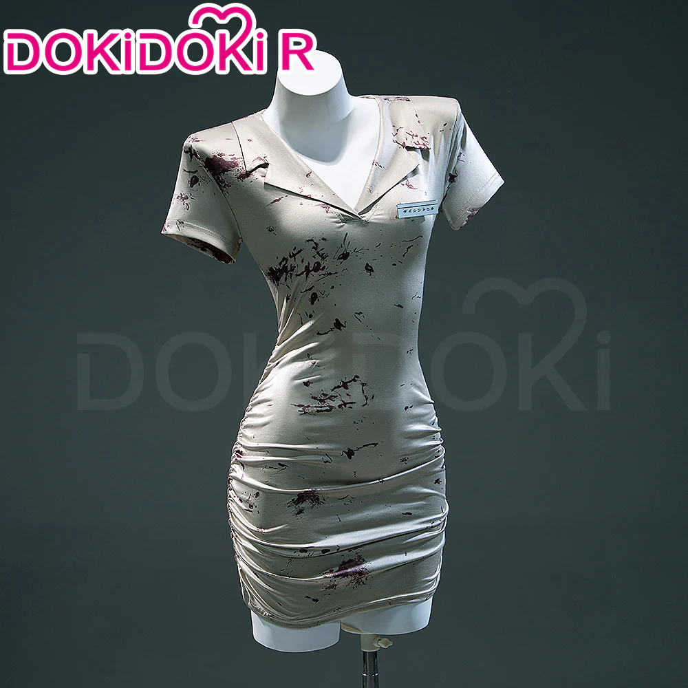 【Ready For Ship】【Size XS-3XL】DokiDoki-R Movie Game Cosplay Nurse Costume Halloween - Image 12