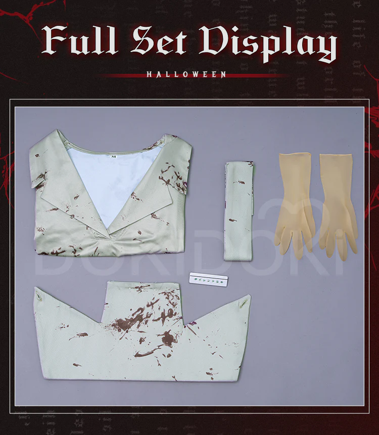 【Ready For Ship】【Size XS-3XL】DokiDoki-R Movie Game Cosplay Nurse Costume Halloween - Image 16