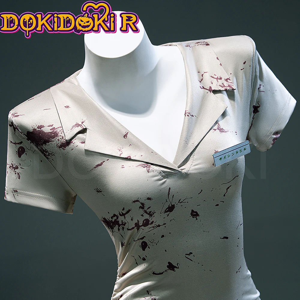 【Ready For Ship】【Size XS-3XL】DokiDoki-R Movie Game Cosplay Nurse Costume Halloween - Image 3