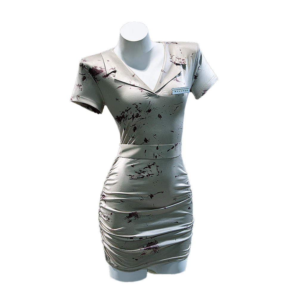 【Ready For Ship】【Size XS-3XL】DokiDoki-R Movie Game Cosplay Nurse Costume Halloween - Image 5