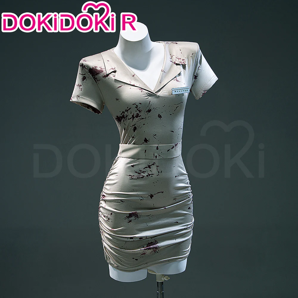 【Ready For Ship】【Size XS-3XL】DokiDoki-R Movie Game Cosplay Nurse Costume Halloween - Image 7