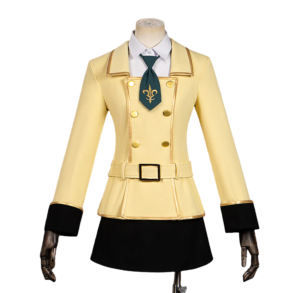 【Size XS-XL】DokiDoki-R Anime Cosplay Costume Yellow Uniform - Image 5