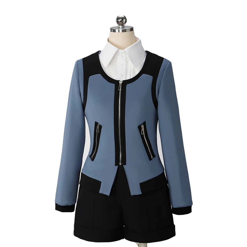 【Size XS-XL】DokiDoki-R Anime Cosplay Blue Costume Halloween - Image 6