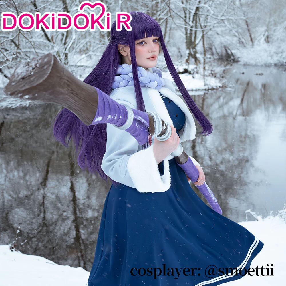 【Size S-XL】DokiDoki-R Anime Cosplay Feern Costume Winter Wear - Image 3