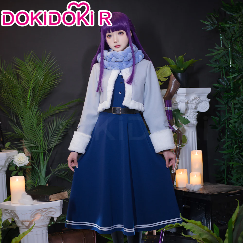 【Size S-XL】DokiDoki-R Anime Cosplay Feern Costume Winter Wear - Image 6