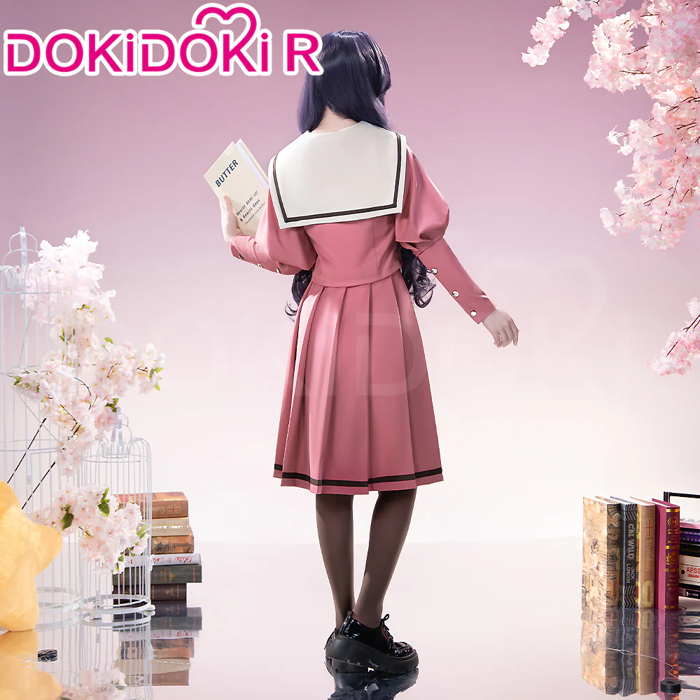 【Partially Ready For Ship】【Size XS-2XL】DokiDoki-R Anime The Fragrant Flower Blooms With Dignity Cosplay Waguri Kaoruko Pink Dress Costume JK Casual Wear Kaoru Hana wa Rin to Saku - Image 3