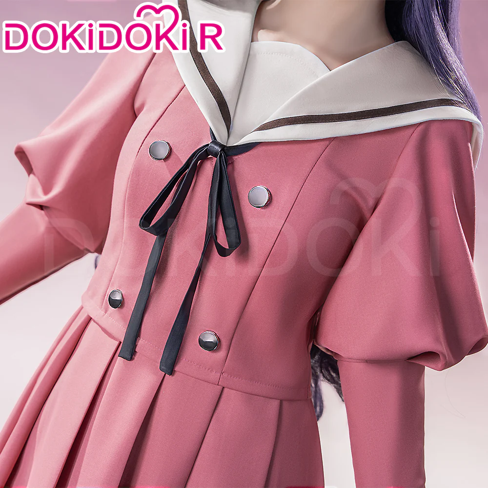 【Partially Ready For Ship】【Size XS-2XL】DokiDoki-R Anime The Fragrant Flower Blooms With Dignity Cosplay Waguri Kaoruko Pink Dress Costume JK Casual Wear Kaoru Hana wa Rin to Saku - Image 4