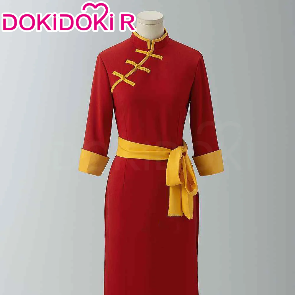 【Size XS-XL】DokiDoki-R Game Cosplay Costume Red Dress - Image 2