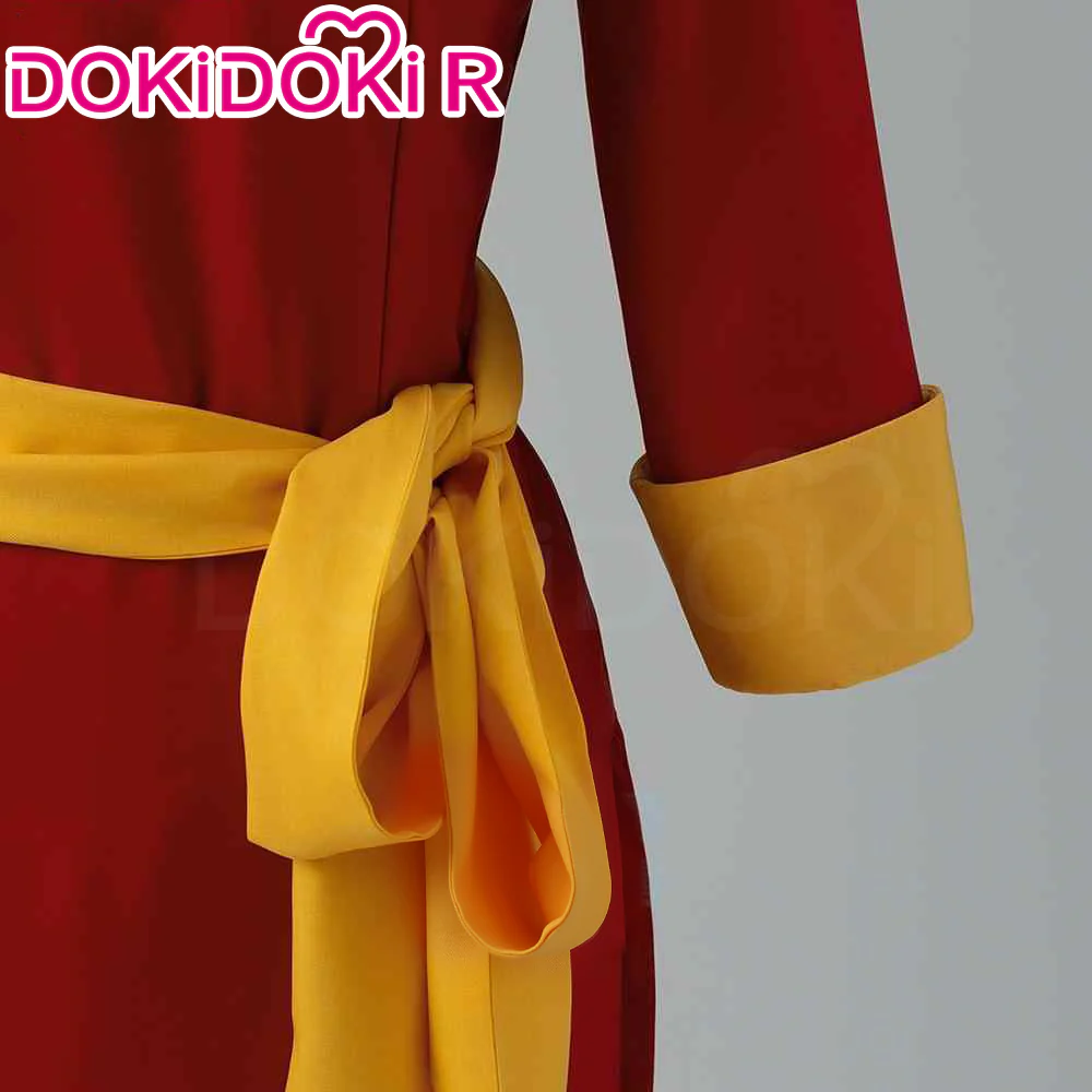 【Size XS-XL】DokiDoki-R Game Cosplay Costume Red Dress - Image 4