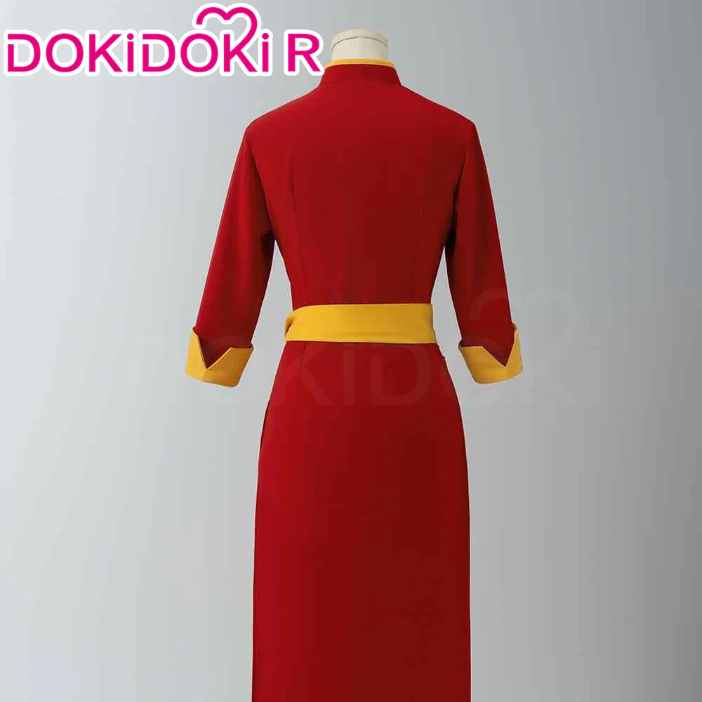 【Size XS-XL】DokiDoki-R Game Cosplay Costume Red Dress - Image 5