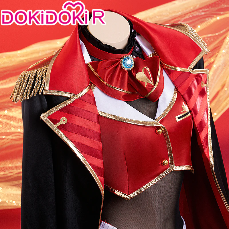 【Partially Ready For Ship】DokiDoki-R Hololive Fantasy Cosplay Houshou Marine Costume / Wig - Image 4