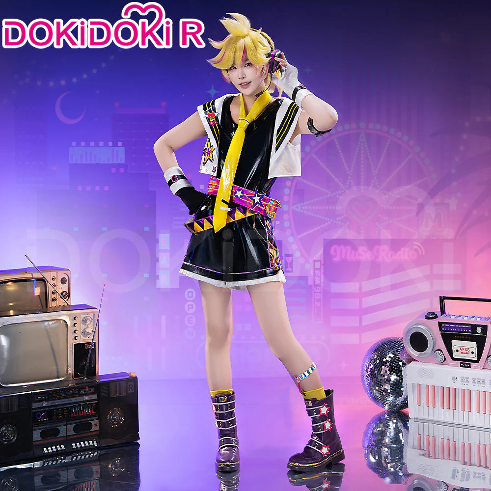 【Size XS-XL】DokiDoki-R Vsinger × Muse Dash Cosplay Rinn / Lenn Costume - Image 2