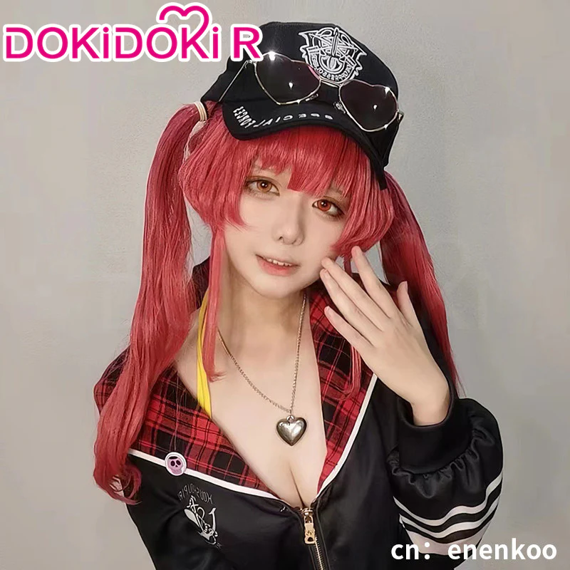【Size XS-XL】DokiDoki-R VTuber Hololive Cosplay Houshou Marine Costume Swimsuit Hololive Fantasy - Image 3