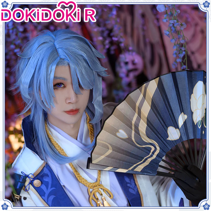 【Ready For Ship】【Last Batch】DokiDoki-R Game Genshin Impact Cosplay Kamisato Ayato Costume - Image 4