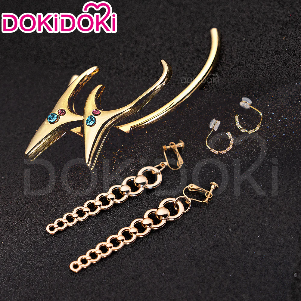 【Ready For Ship】【120 CM】【FRONT LACE】DokiDoki Movie Anime Cosplay Women Wig / Weft / Pattern Tattoo / Earring Set / Headpieces Long Purple Hair Braid - Image 21
